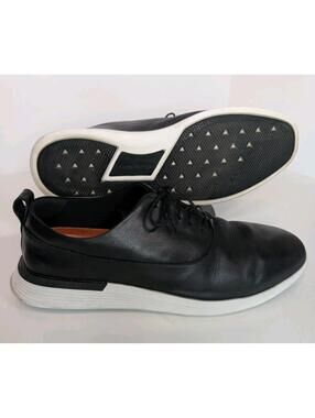 Wolf & Shepherd Crossover Derby Black Leather Oxford Men US 12 J0553 EUC